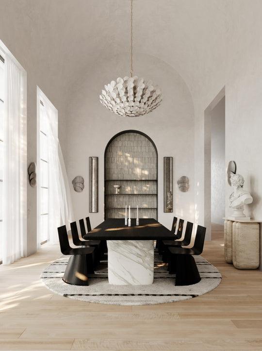 Aimi 12 Vintage Gold Leaf Chandelier Ceiling Light - view 3