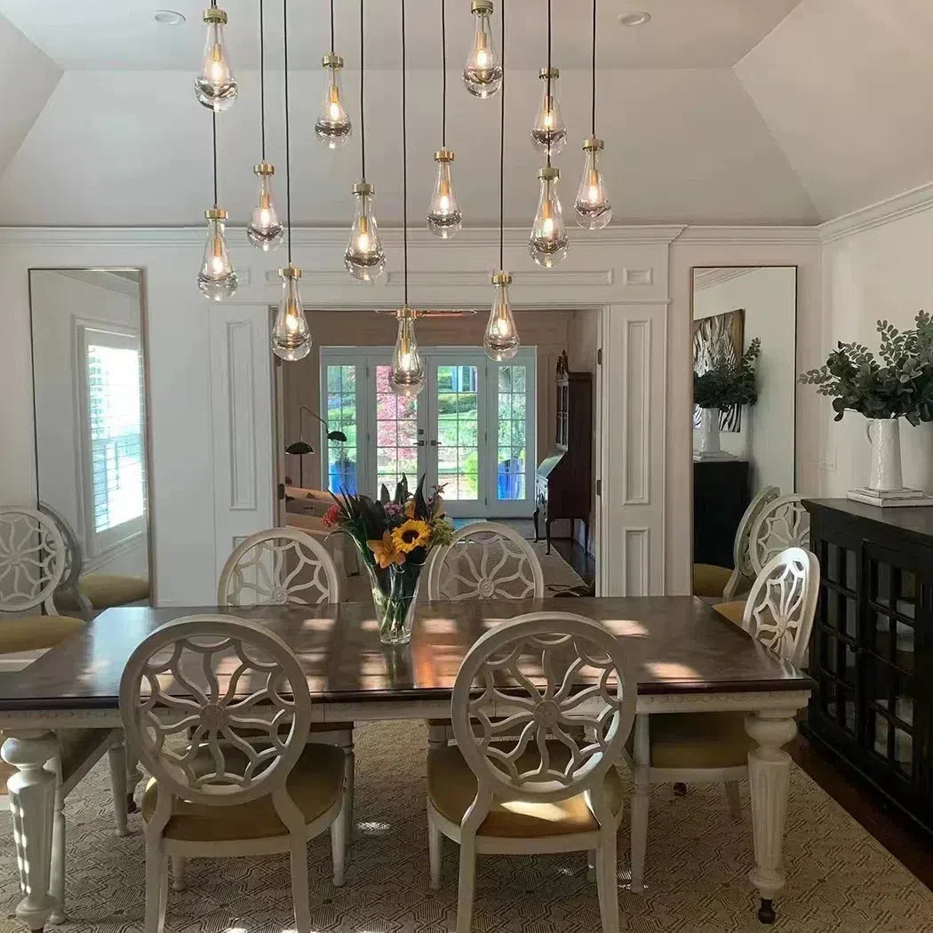 Raindrop Glass Linear Chandelier 72" - view 17