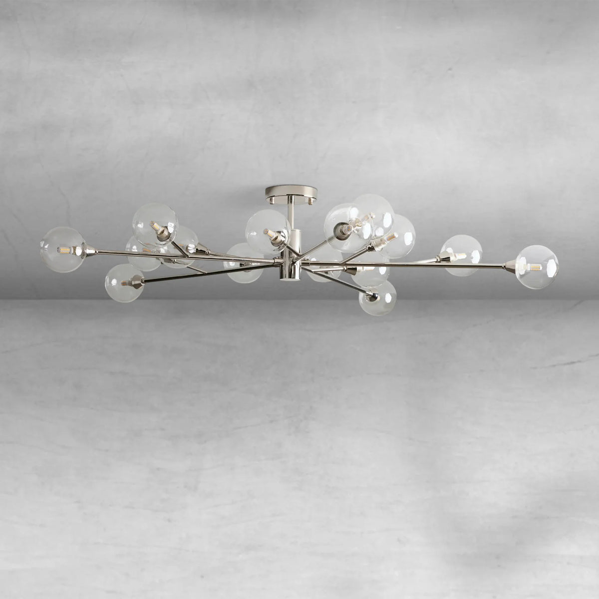 Apollo Moder Glass Ball Flushmount 20''36''47'', flush mount - view 5
