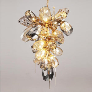 Modern Wine Glass Shape Chandelier Italian Light Luxury Light Fixture for Dining Room/Living Room - view 30
