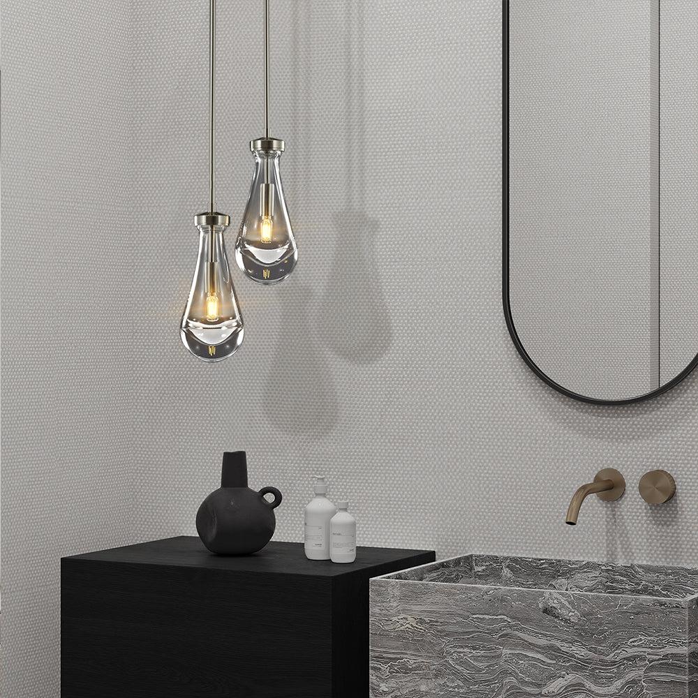 Raindrop 2-Light Rod Round Chandelier - view 3