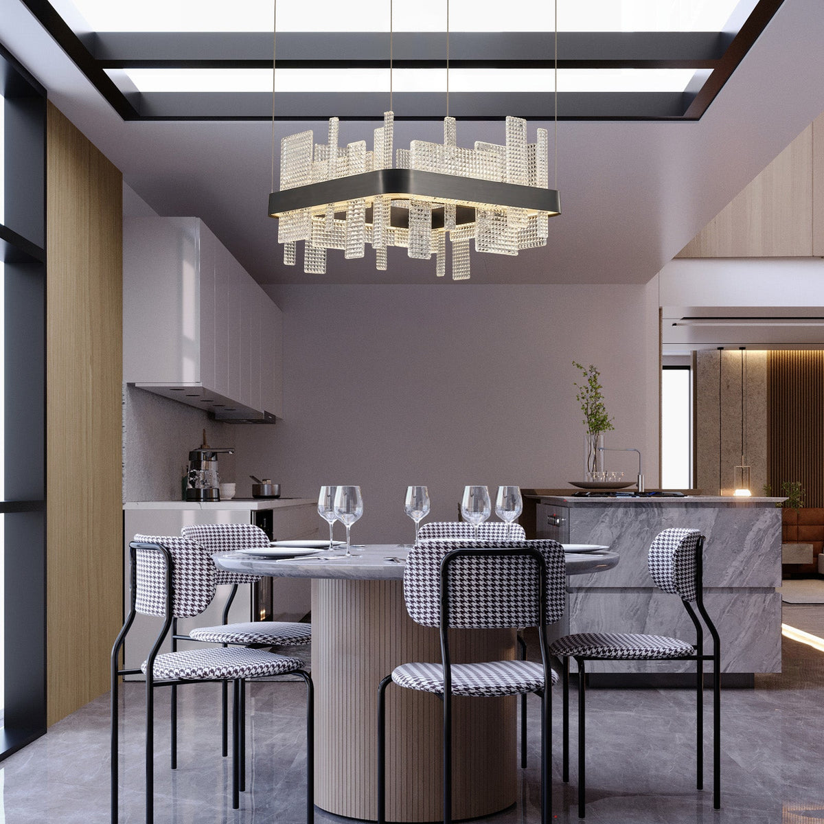 Lyra Glass Pendant Light 19.7" - view 6