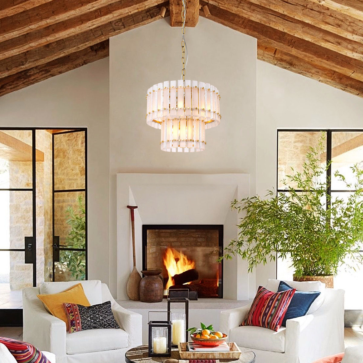 Getfit Classical Round Glass Chandelier - view 4