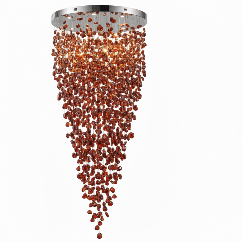 Crystal Stone Crystal Spiral Chandelier - view 84