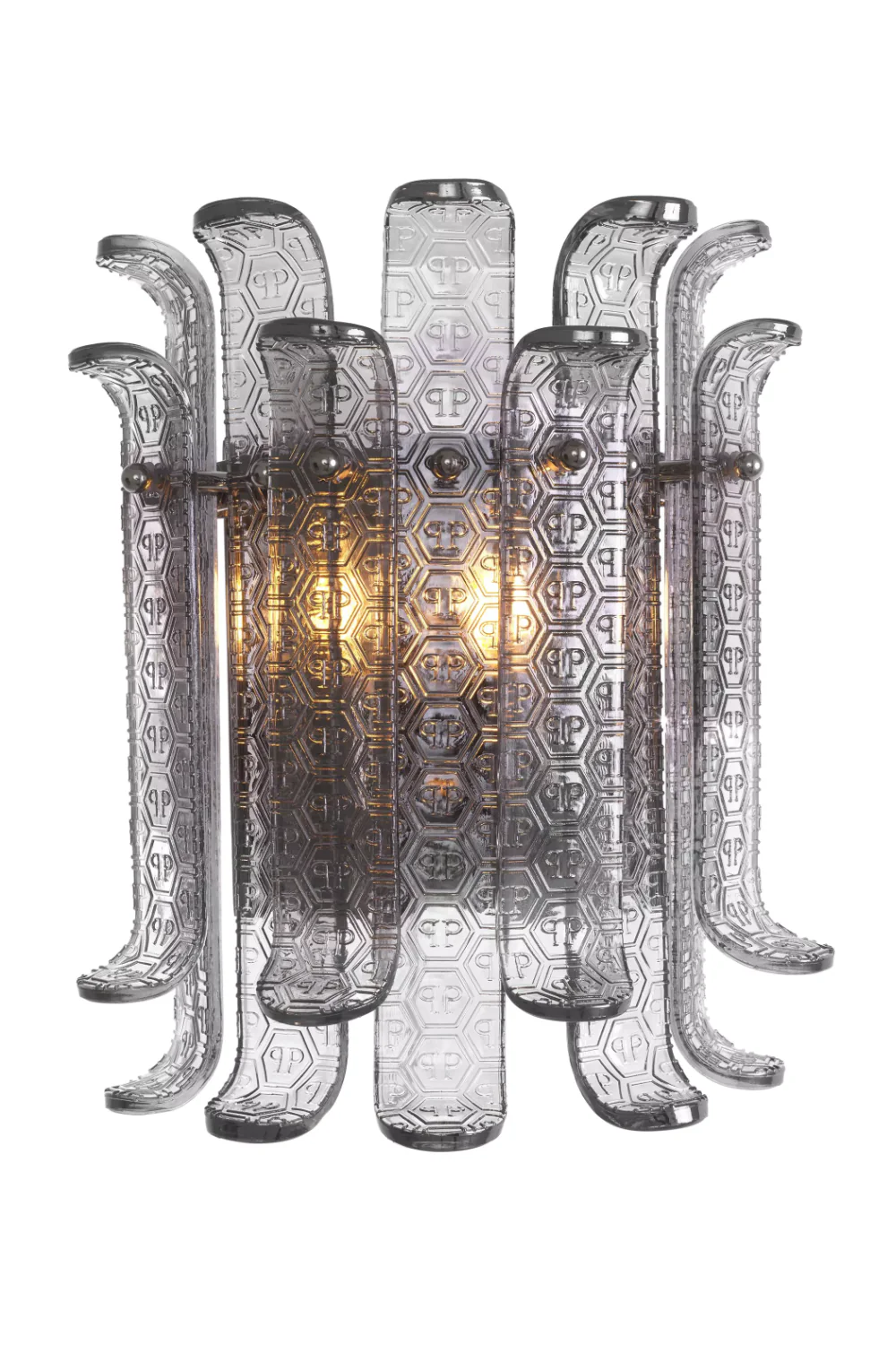 Odalys Smoked Glass Creative Wall Sconces, smoke glass chandelier
