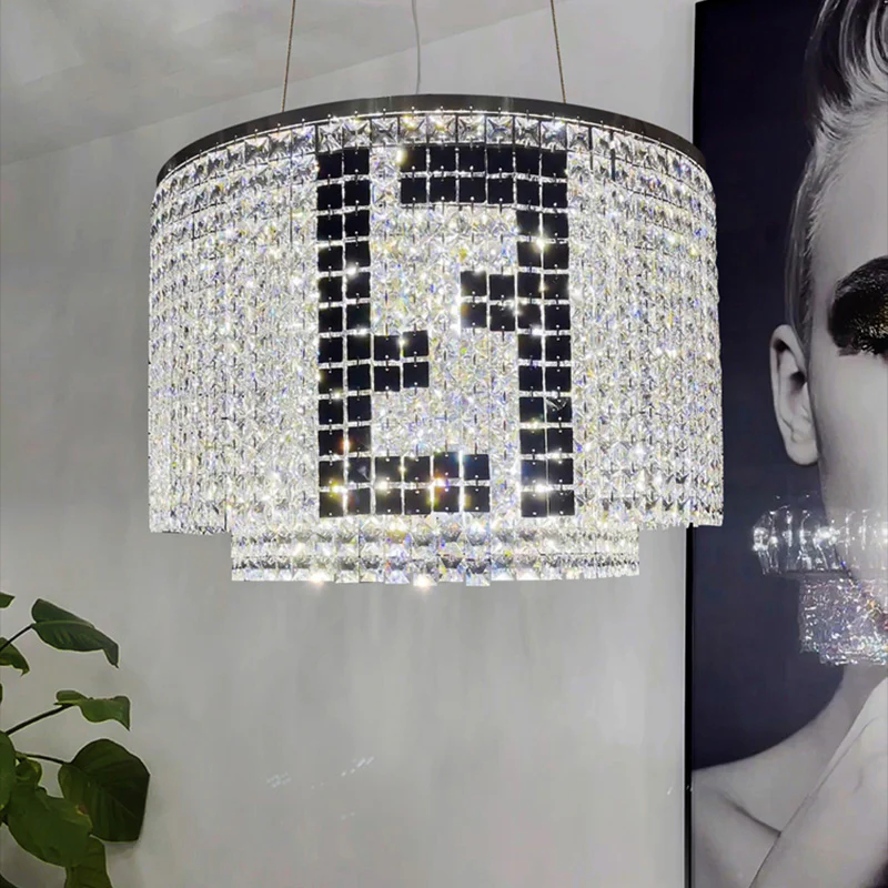 Fendi Modern Crystal Chandelier - view 4