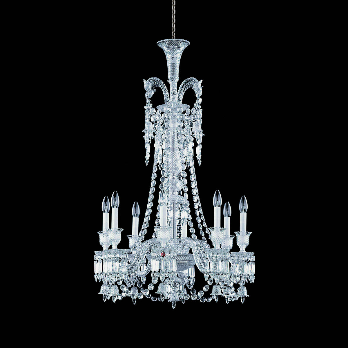 Light Luxury Classic Long Version Tiered Candle Light Crystal Chandelier for High-ceiling Rooms/Living Room - view 4