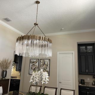 Large Elegant Multi-layers Glam Glass Chandelier for High-ceiling Staircase/Entryway/Living/meeting Room - view 13