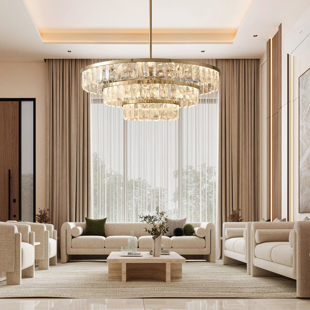 Selene Linear Crystal Chandelier - view 22