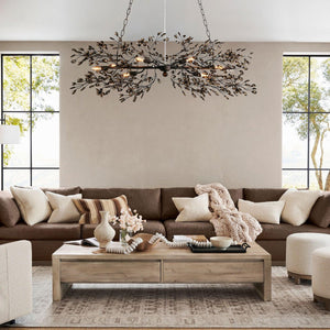 Fiore Linear Chandelier 43"51"68" - view 7