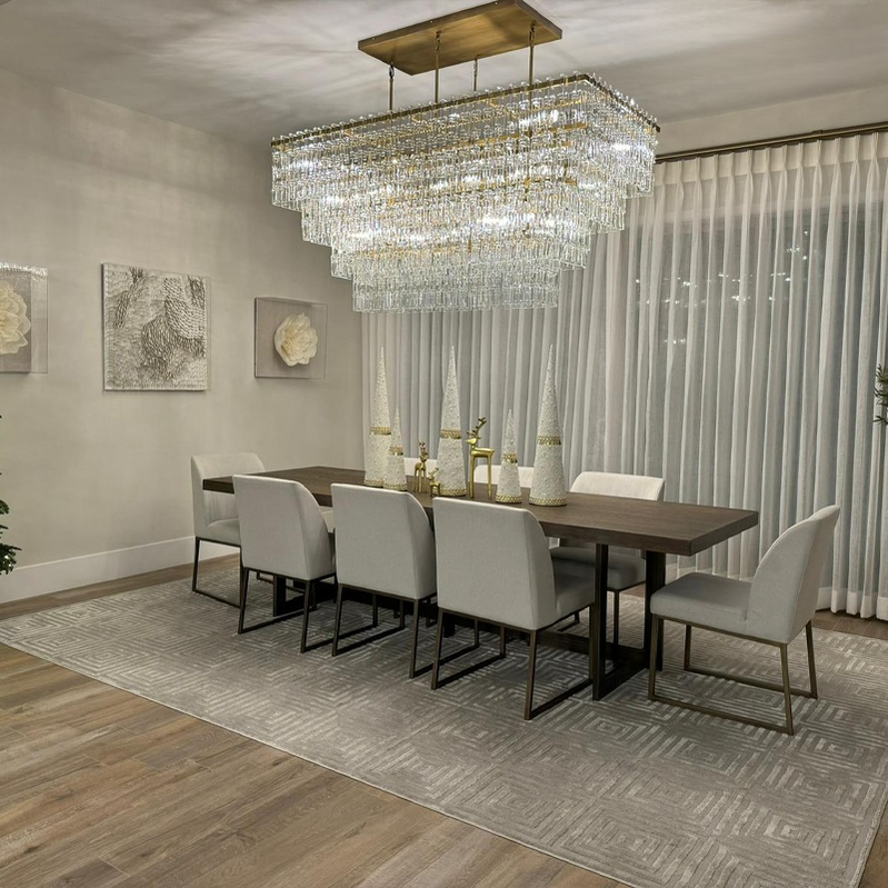 Montis Multi-Tier Rectangular Chandelier 60 in 72 in - view 8