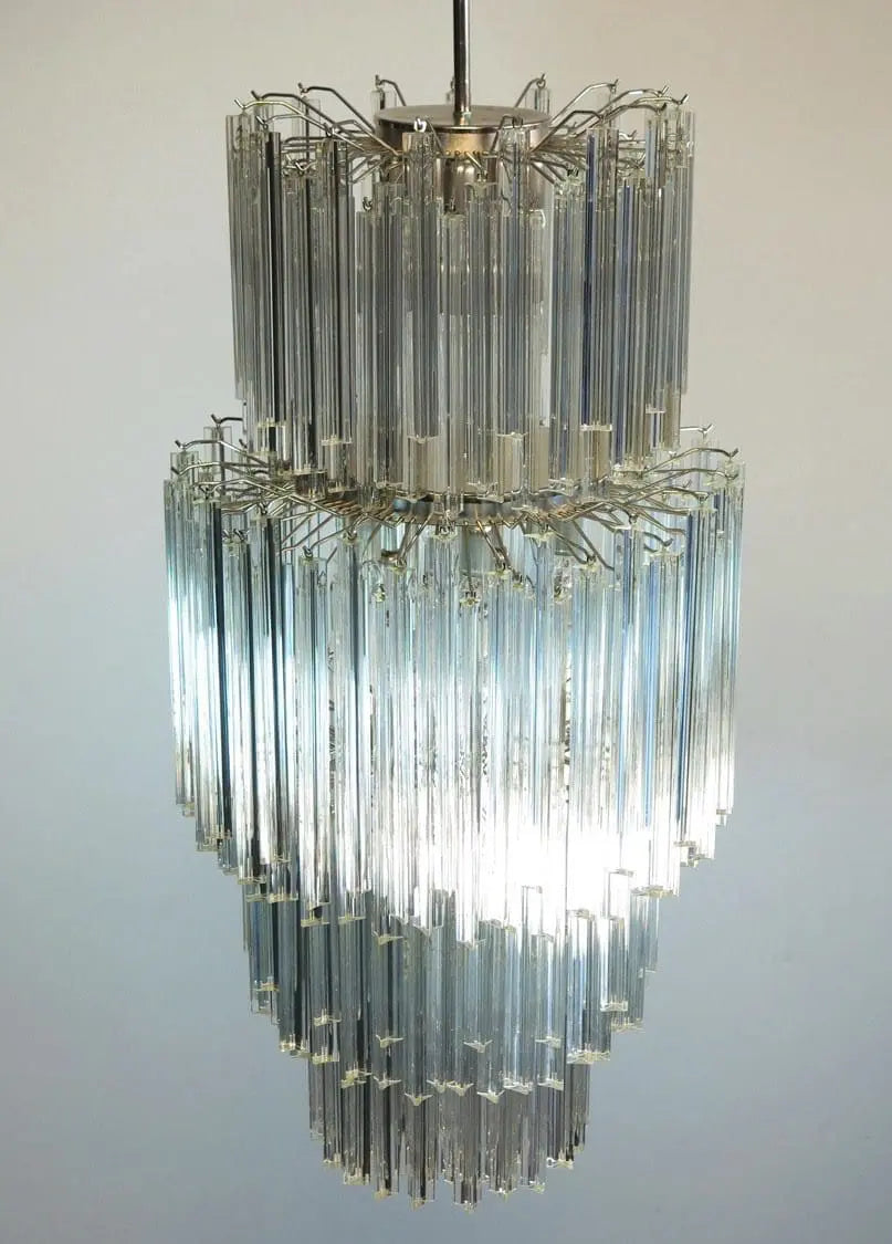 Murano-Style Chandelier – 242 prisms – Transparent