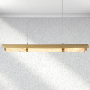 Carey Mirage Alabaster Linear Chandelier - view 2