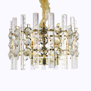 Ariel Gem Round Crystal Chandelier, K9 crystal