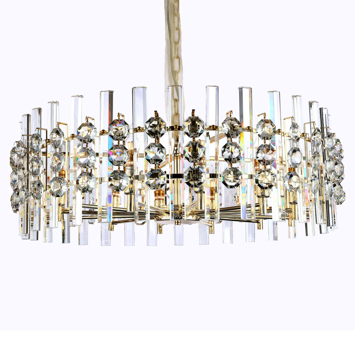Ariel Gem Round Crystal Chandelier, K9 crystal - view 3