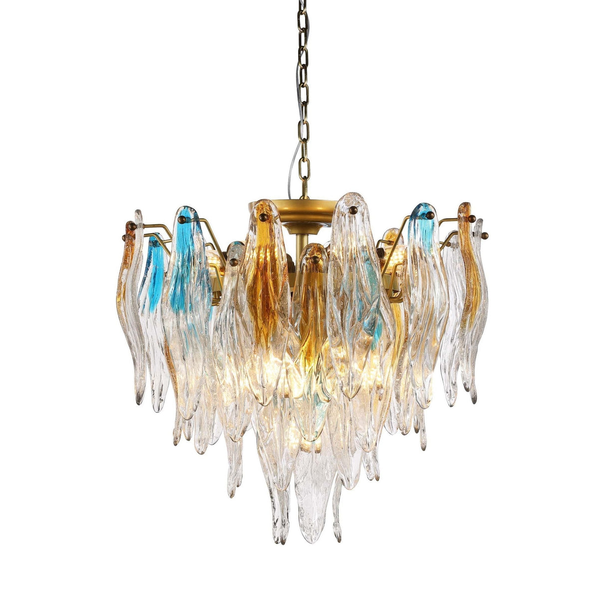 Lunette Murano-Style Glass Chandelier