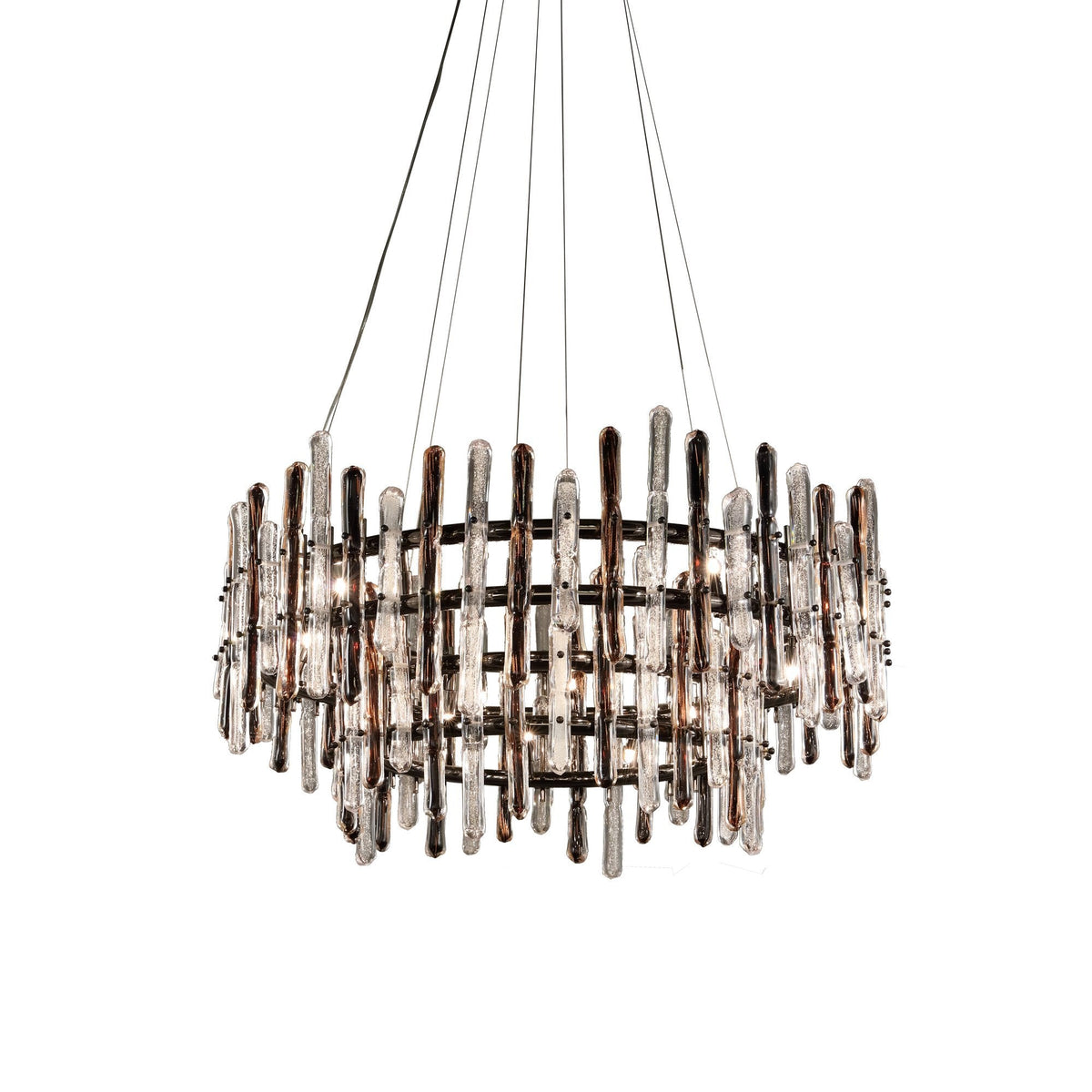 Brous Round Glass Chandelier - view 3