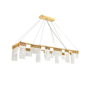 Aimee LED Rectangle Chandelier, crystal rectangular - view 2