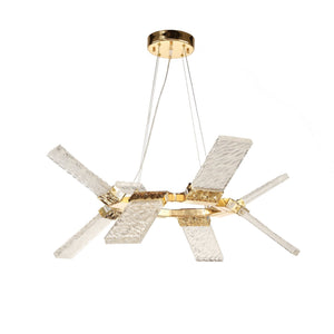 Aimee LED Round Ring Wave Chandelier - view 2