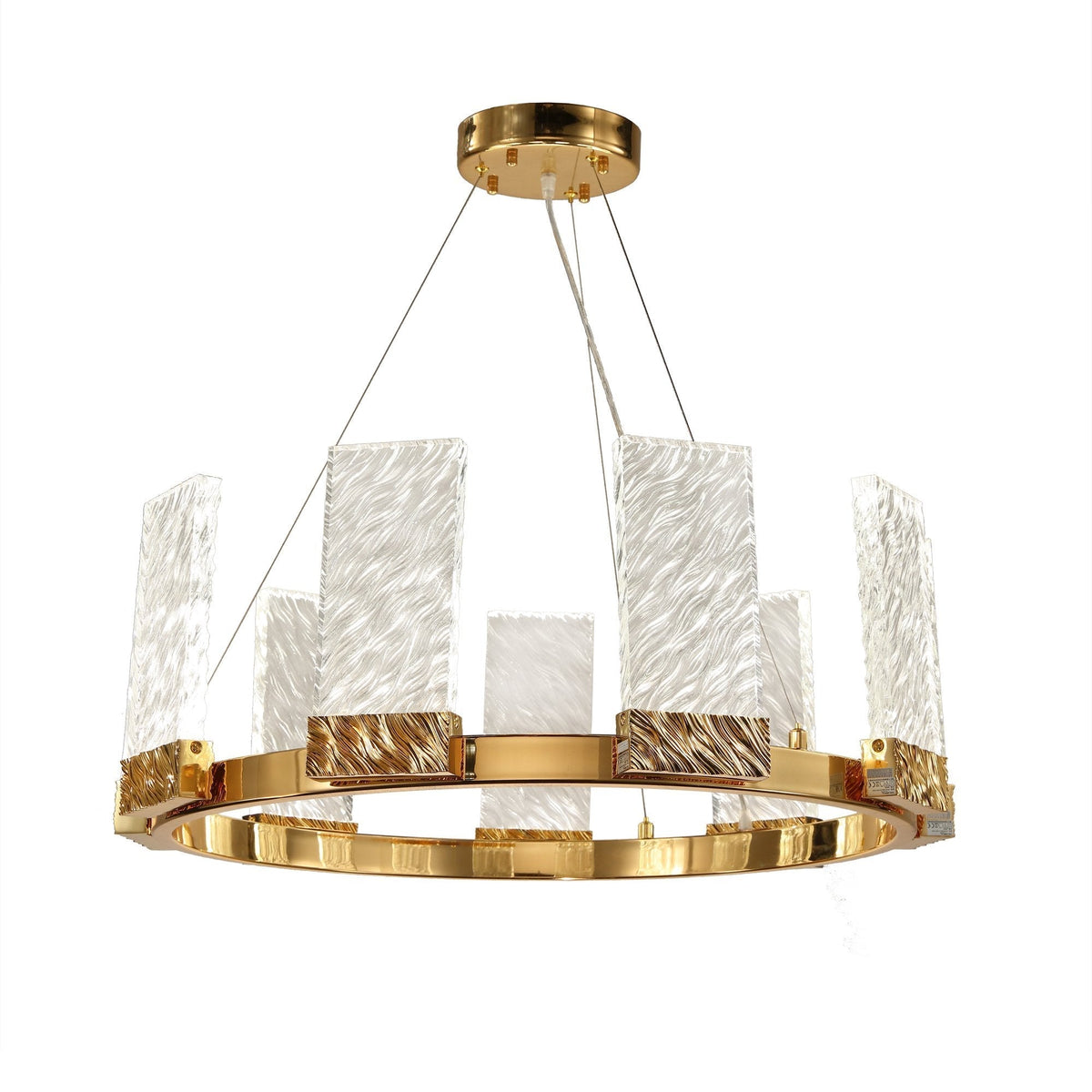 Aimee 1-Tier Round Chandelier, crystal