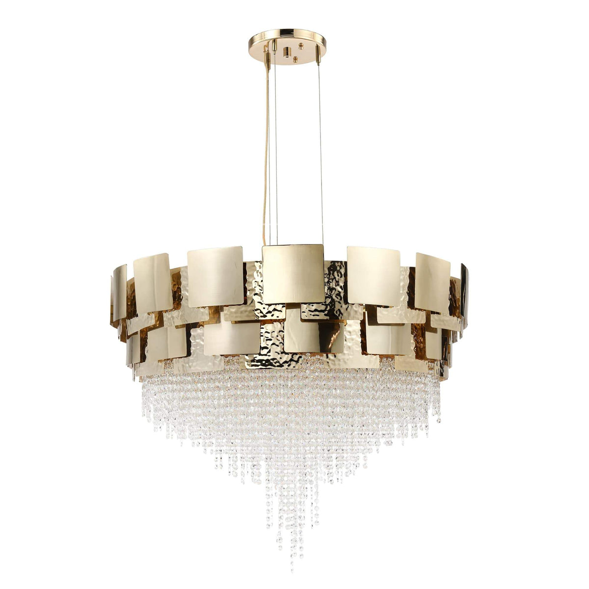 Amadeo Round Crystal Bead Chandelier, K9 crystal