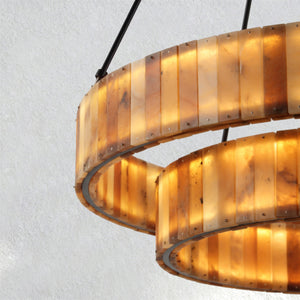 Carey Eterna Alabaster Round Chandelier - view 2