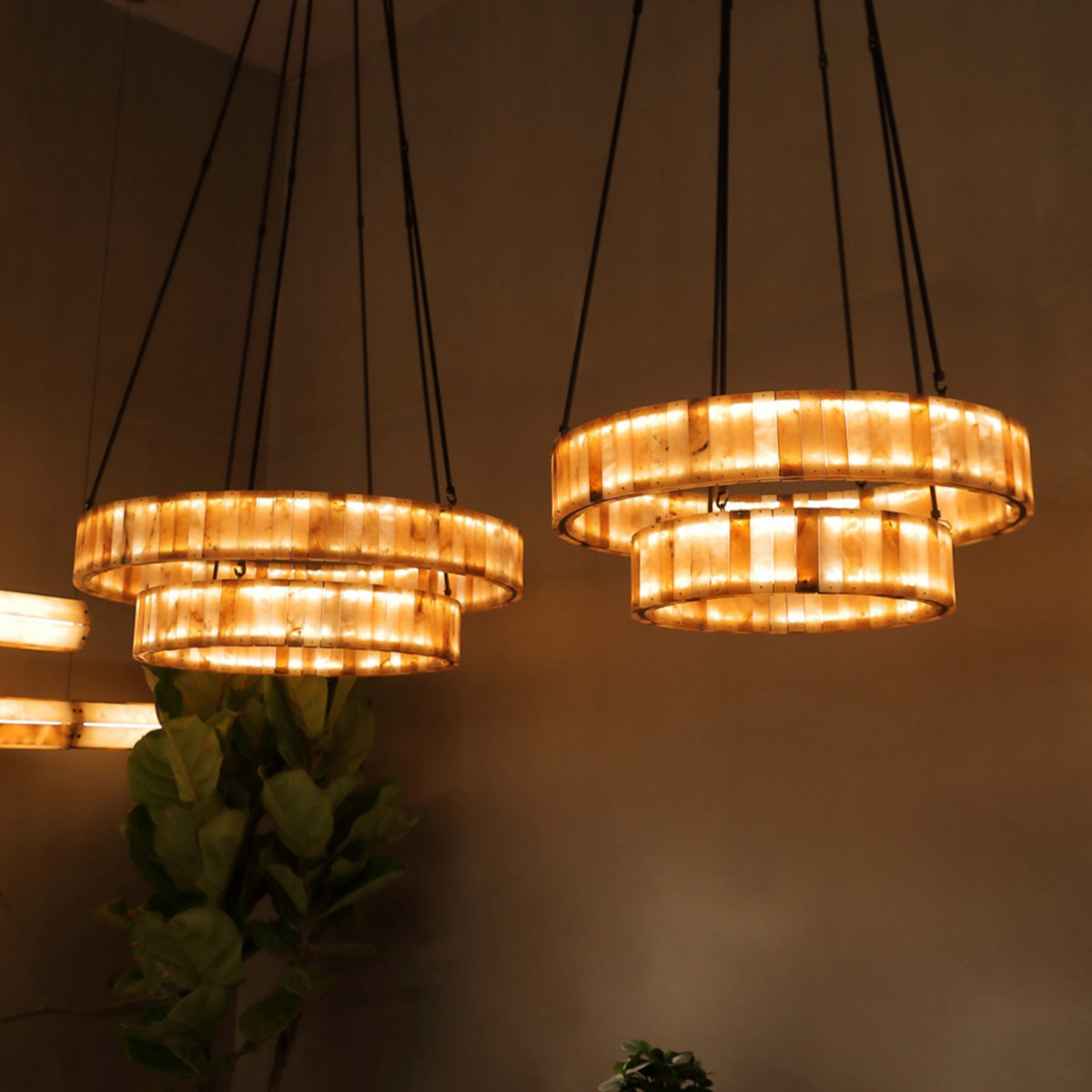 Carey Eterna Alabaster Round Chandelier - view 4