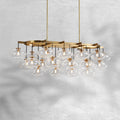 Coraline Clear Glass Linear Chandelier 72"