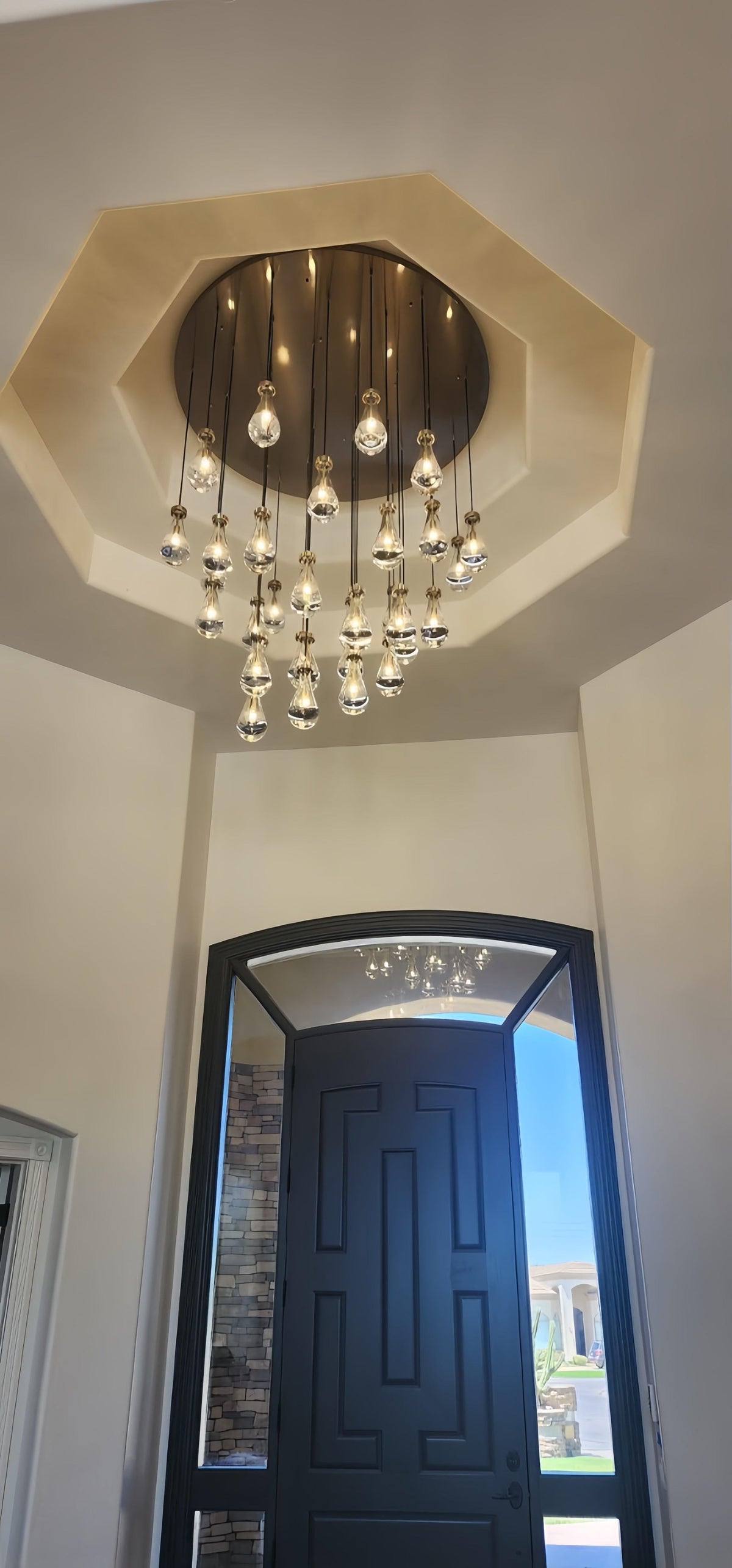 Raindrop Round Chandelier 60" - view 17