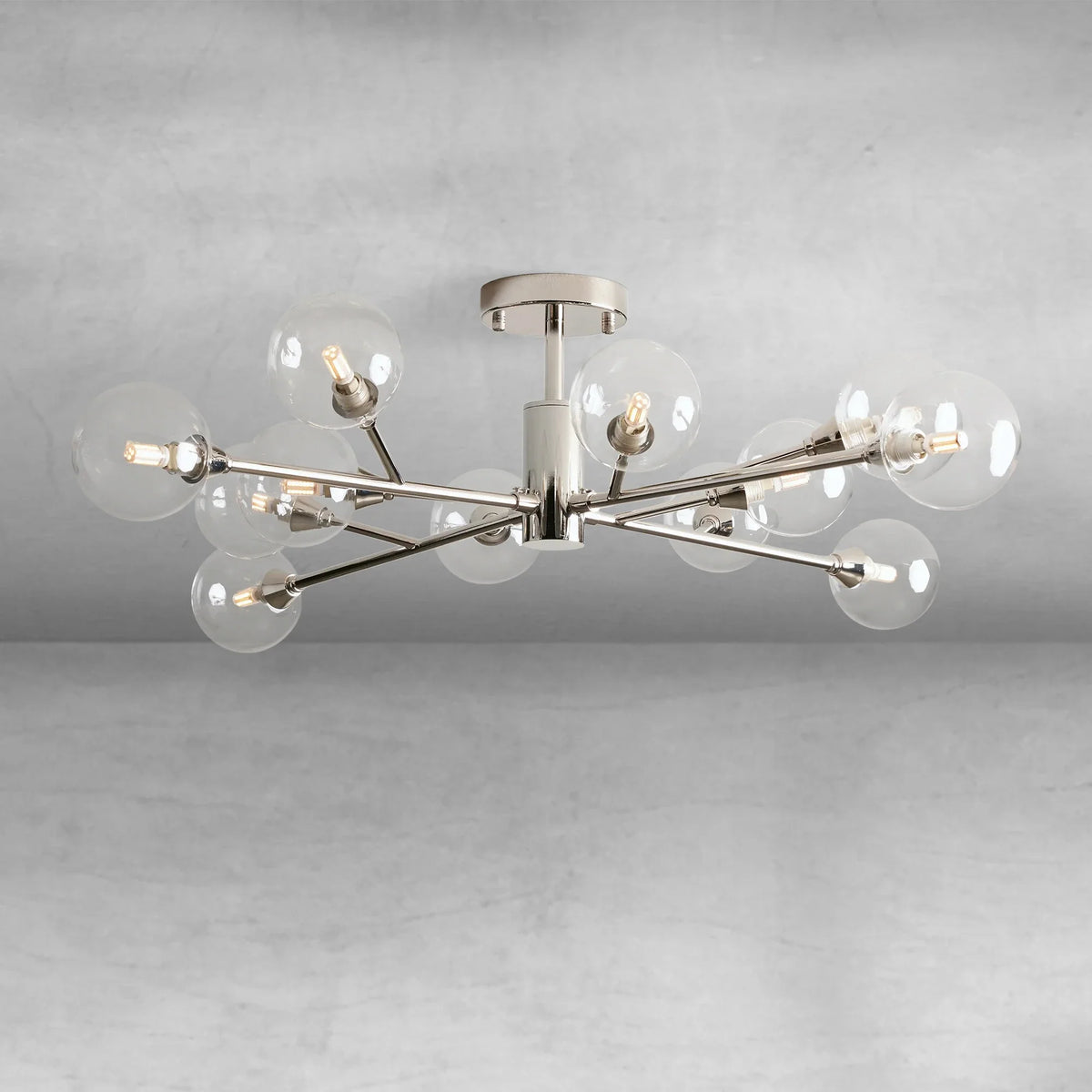 Apollo Moder Glass Ball Flushmount 20''36''47'', flush mount - view 17