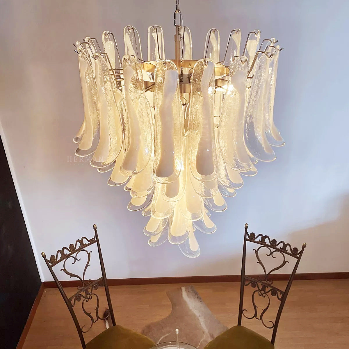 Virelia Tiered Glass Chandelier - Gold - view 5