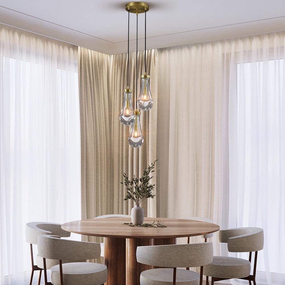 Raindrop 3-Light Cord Round Chandelier - view 2