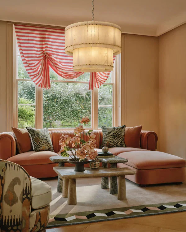 Sienna Marcus Alabaster Round Tiered Chandelier - view 24