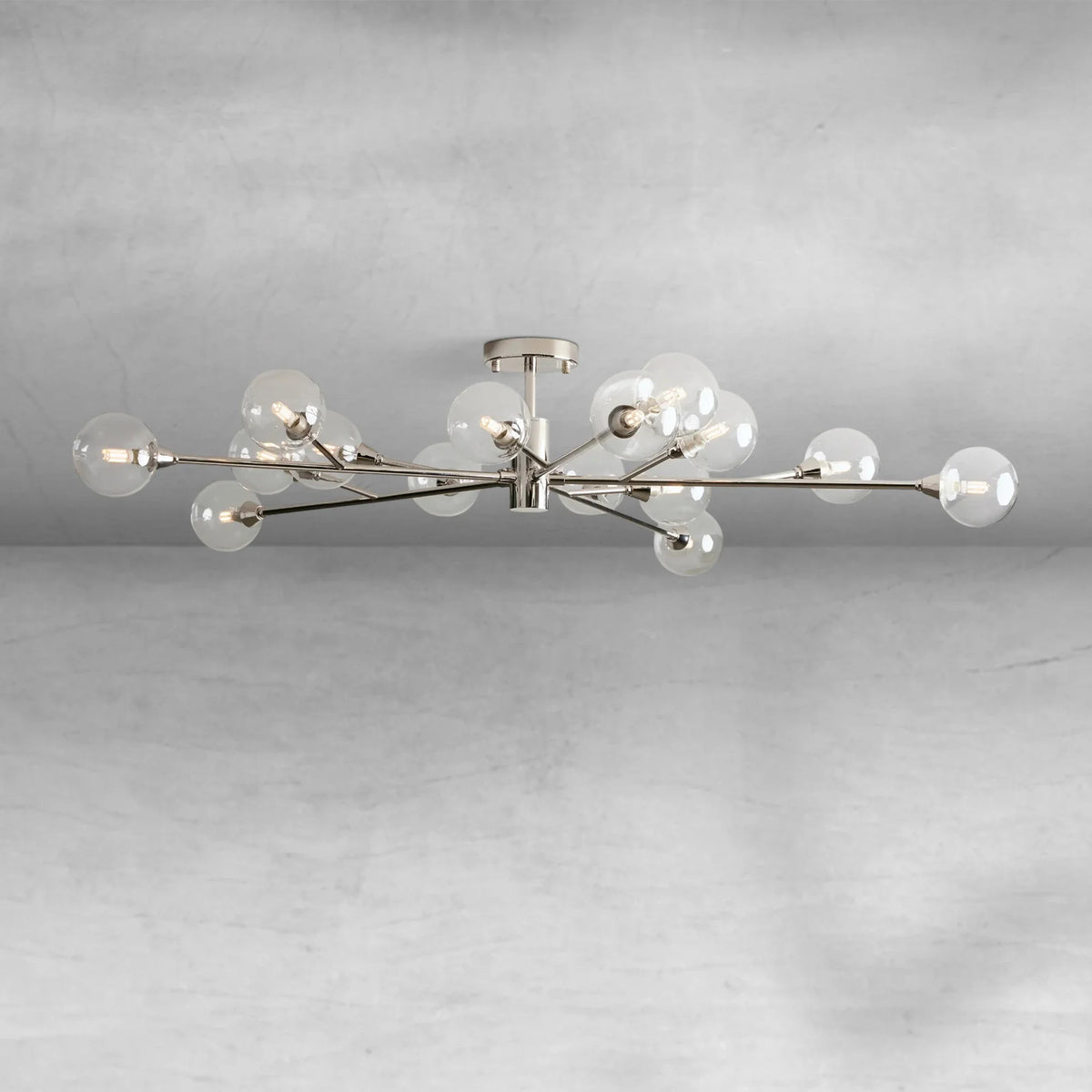 Apollo Moder Glass Ball Flushmount 20''36''47'', flush mount - view 6