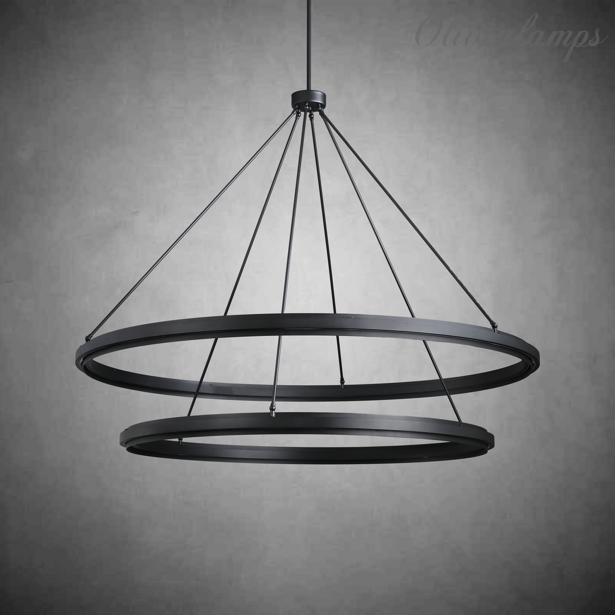 Peron 2-Tier Round Chandelier 60", two-tier - view 2
