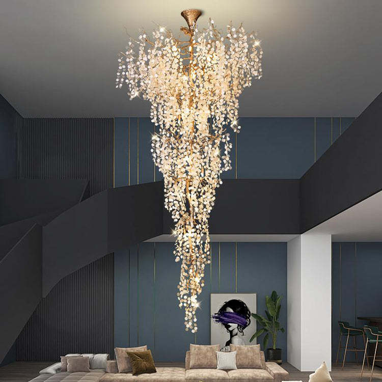Long Vine Staircase Chandelier 78.7" 110" - view 4