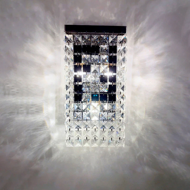 Fendi Modern Crystal Wall Sconce, Wall Light For Bedroom - view 2