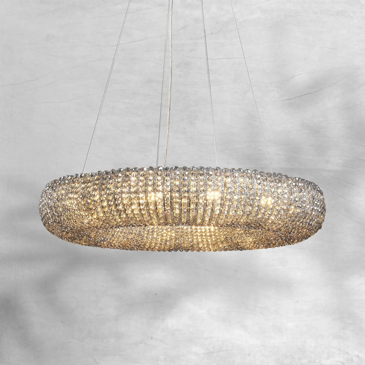 Halos Crystal Round LED Chandelier 41" - view 3