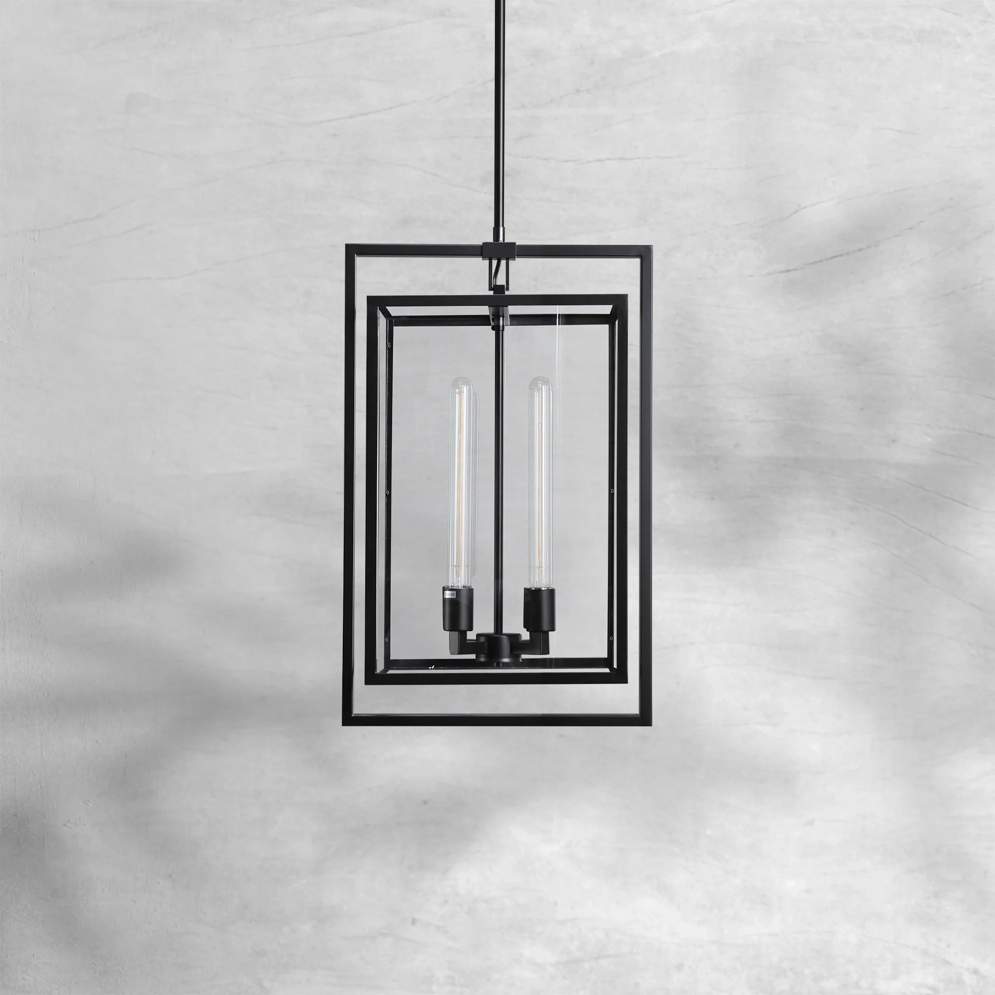 Bauros Glass Lantern Modern Pendant 26"34"