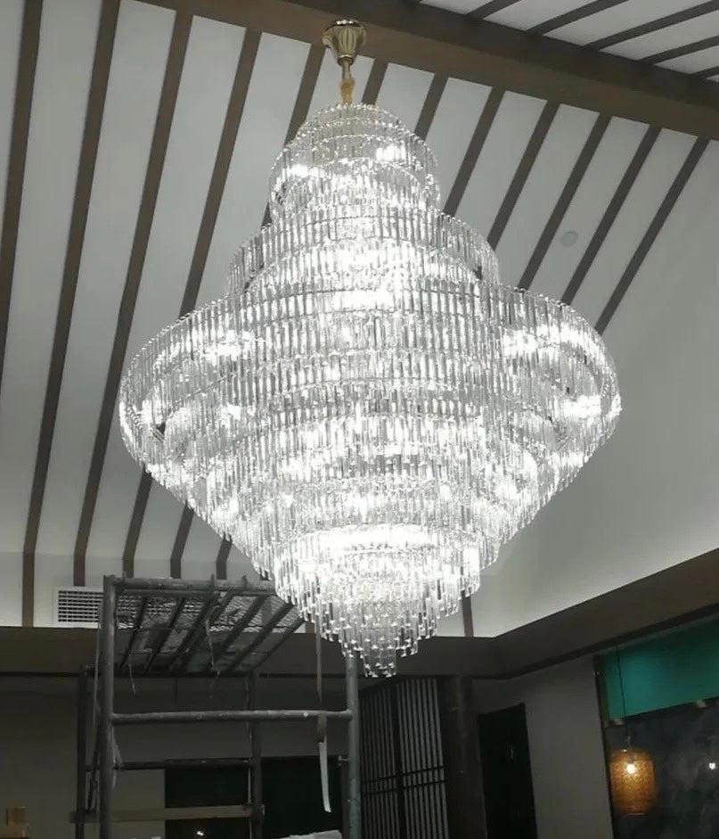 Luxury Multi-tiered Extra Large Crystal Chandelier for Staircase/Foyer/Entryway - view 5