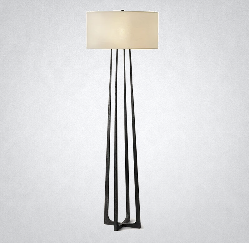Wiraht Floor Light, linen floor lamp - view 3