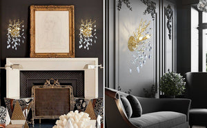 Ice Eye Crystal Gold/Silver Wall Sconce for All Rooms 10"H - view 16
