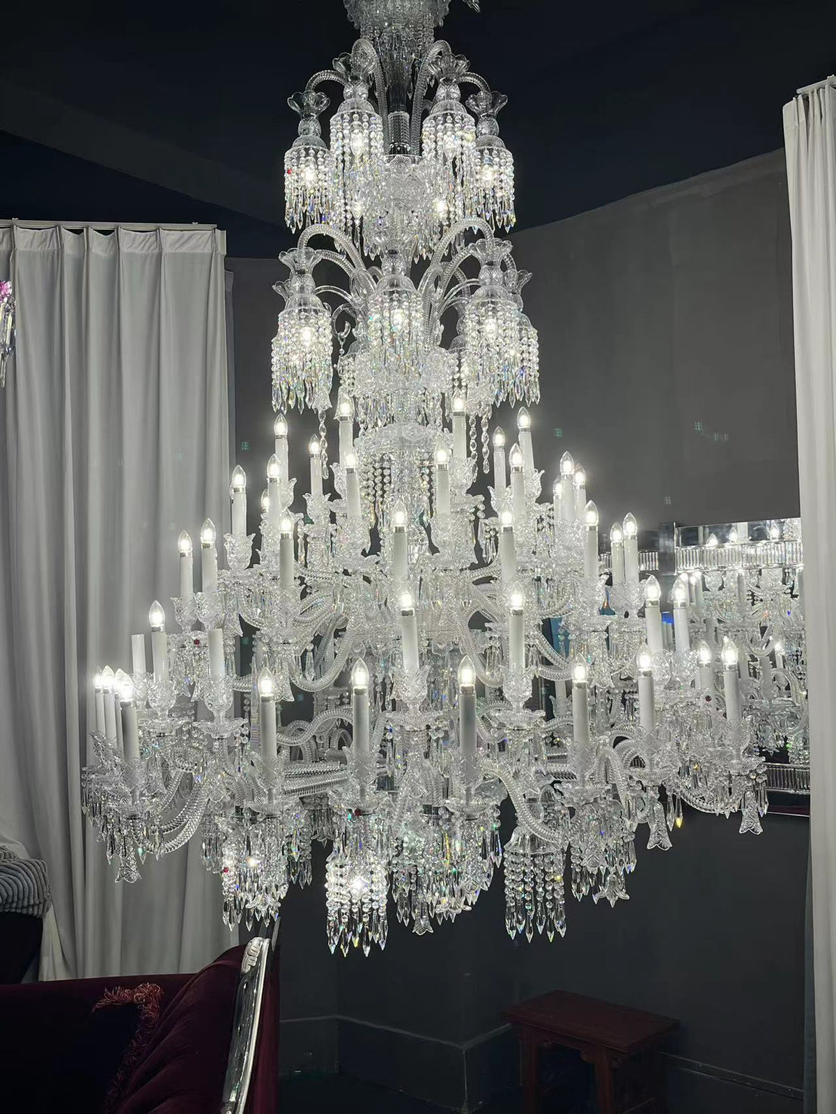 73 lights bell crystsal chandelier, K9 crystal - view 5