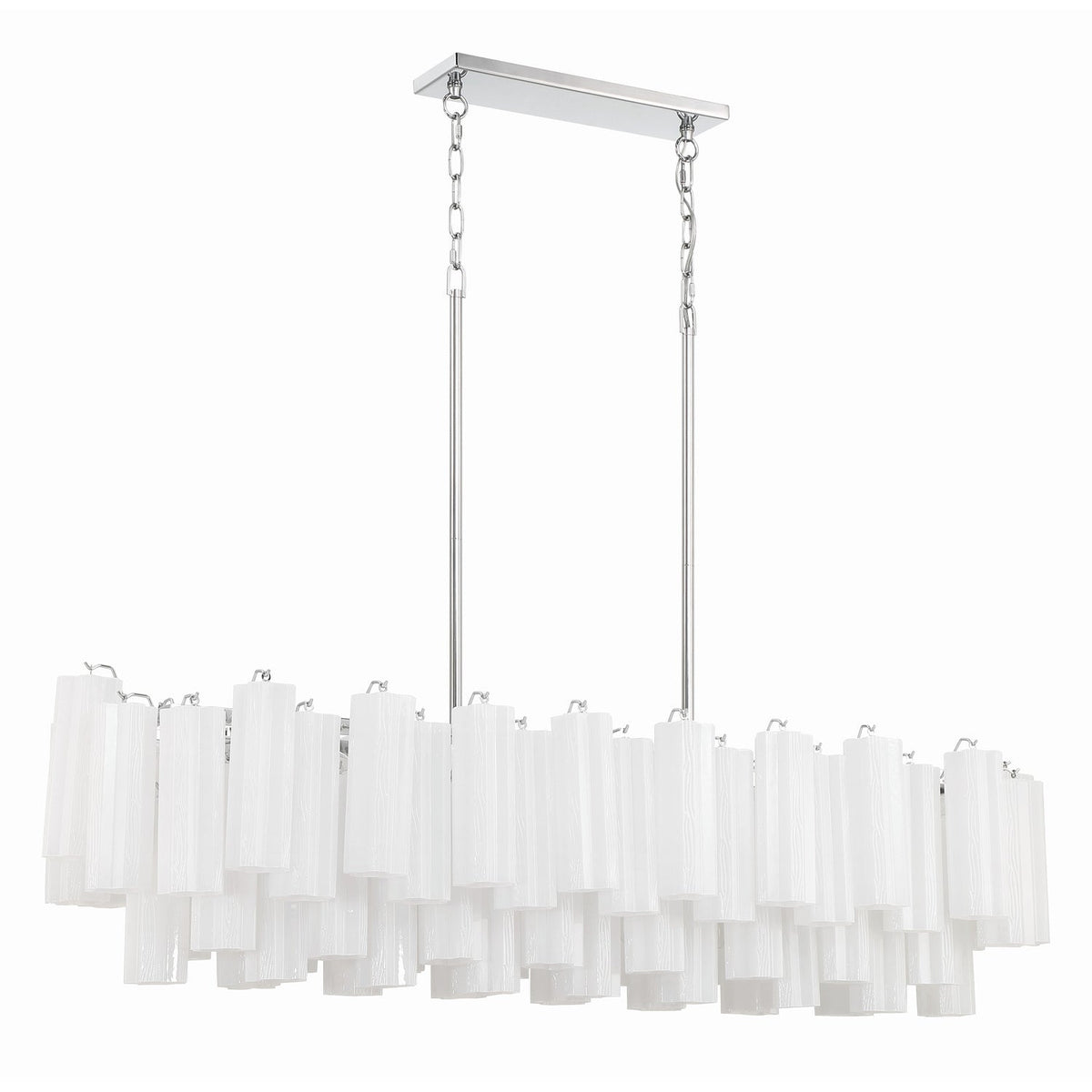 Addis 51.75'' Linear Chandelier in Polished Chrome - Additional View (ADD-317-CH-WH)