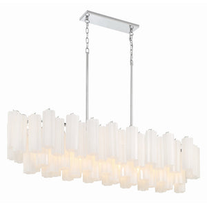 Addis 51.75'' Linear Chandelier in Polished Chrome - Additional View (ADD-317-CH-WH)