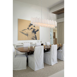 Addis 51.75'' Linear Chandelier in Polished Chrome - Lifestyle View (ADD-317-CH-WH)