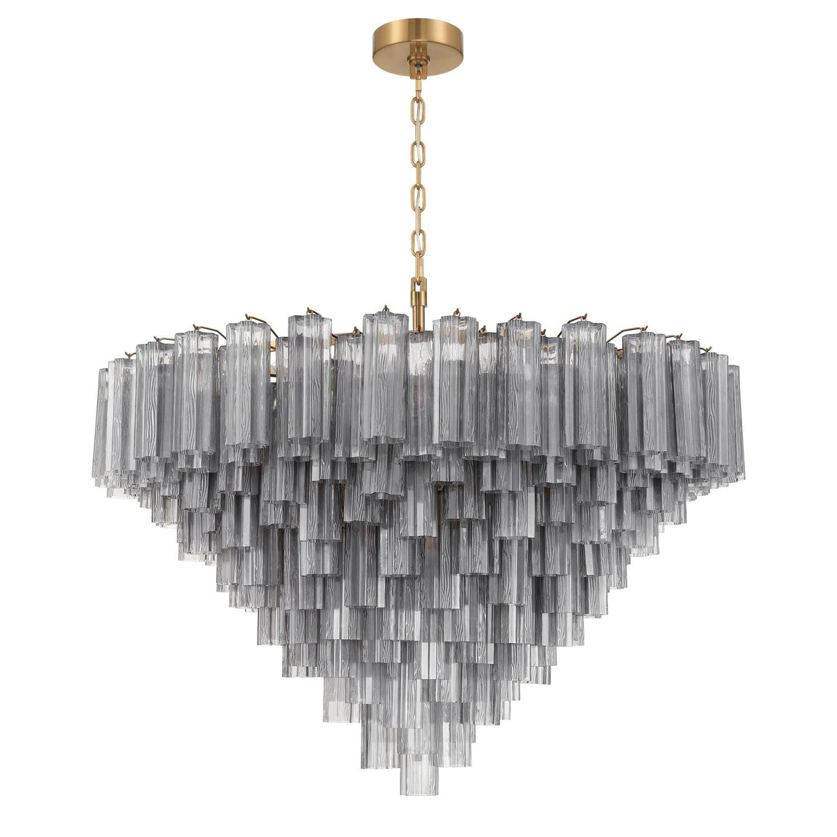 Addis 49'' Chandelier in Aged Brass - Additional View (ADD-327-AG-SM)