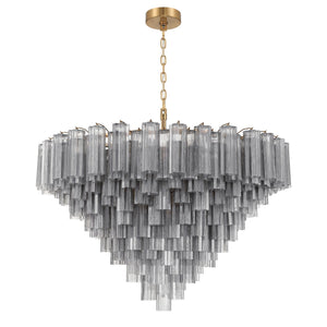 Addis 49'' Chandelier in Aged Brass - Additional View (ADD-327-AG-SM)