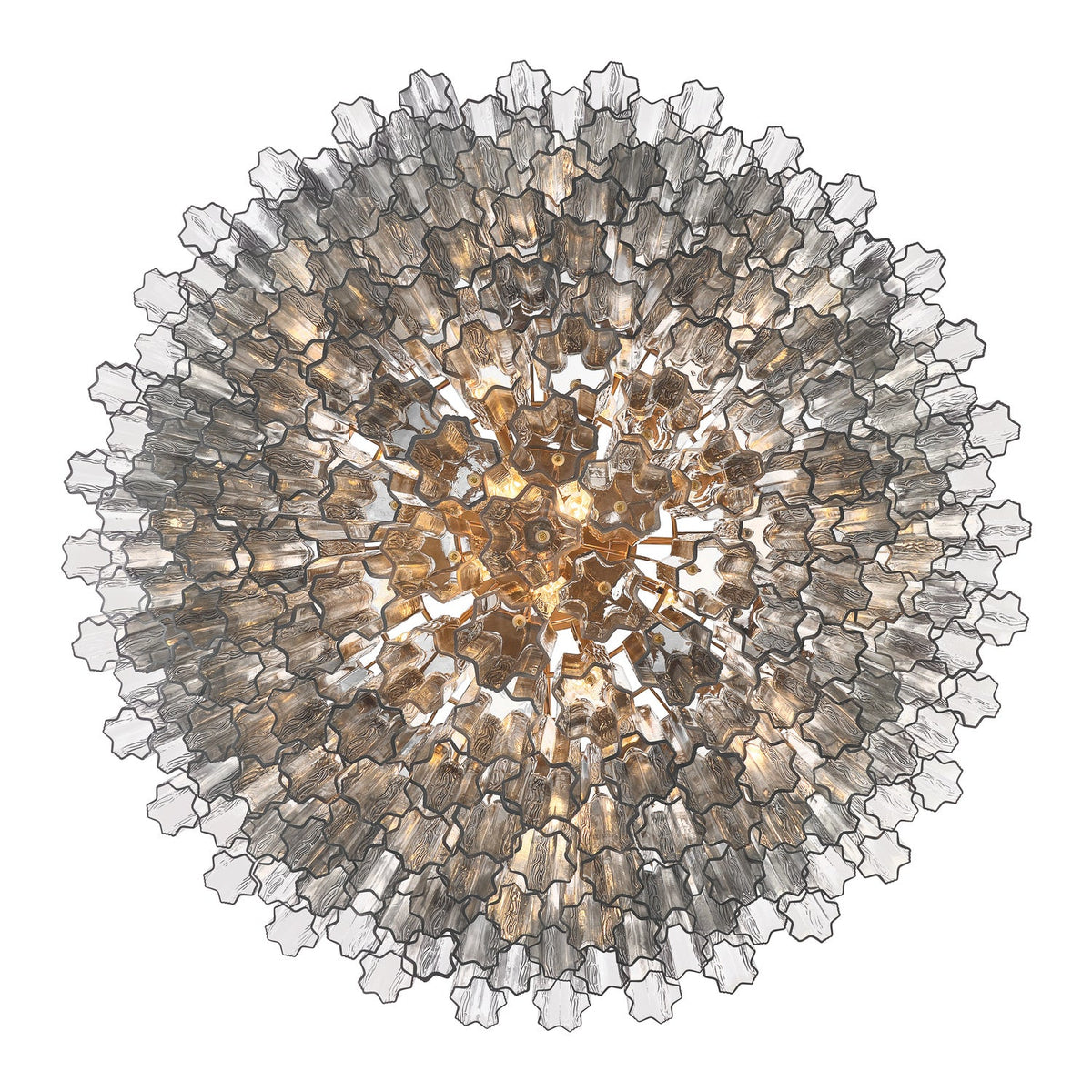 Addis 49'' Chandelier in Aged Brass - Additional View (ADD-327-AG-SM)