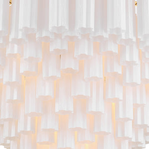 Addis 49'' Chandelier in Aged Brass - Additional View (ADD-327-AG-WH)